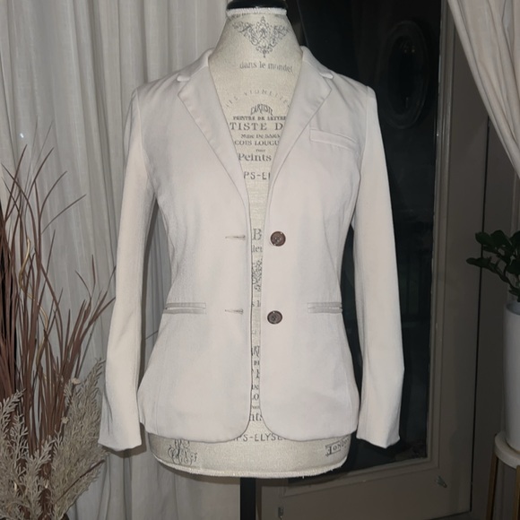 BDG. Ivory cream off white blazer business casual two button work jacket XS - Picture 5 of 8